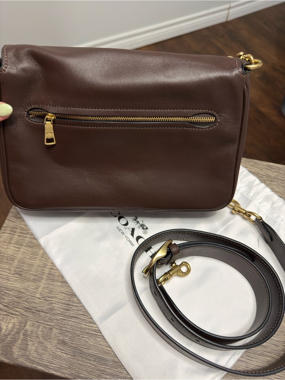 Coach Soft Tabby Shoulder Bag in Maple - Picture 4 of 9